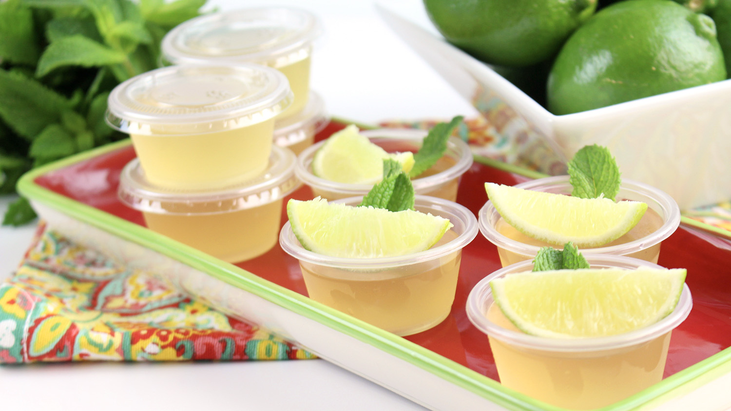 summer mojito jello shots 