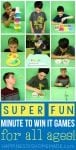 super fun minute to win it games for kids and teens