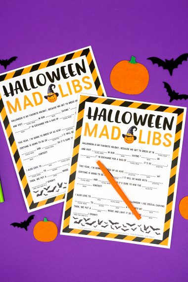 halloween printable mad libs game