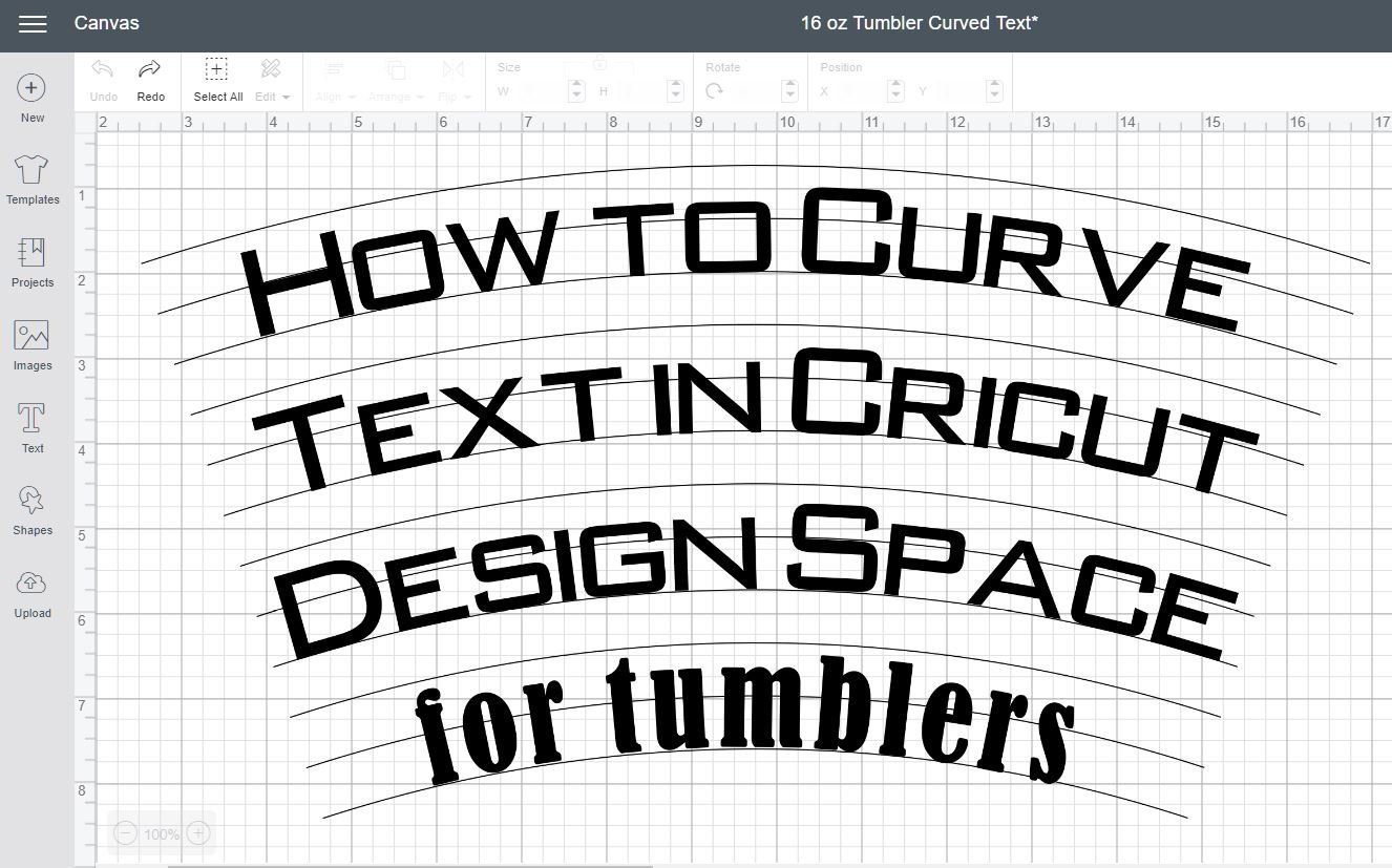 How To Curve Text For Tumblers In Design Space Happiness Is Homemade