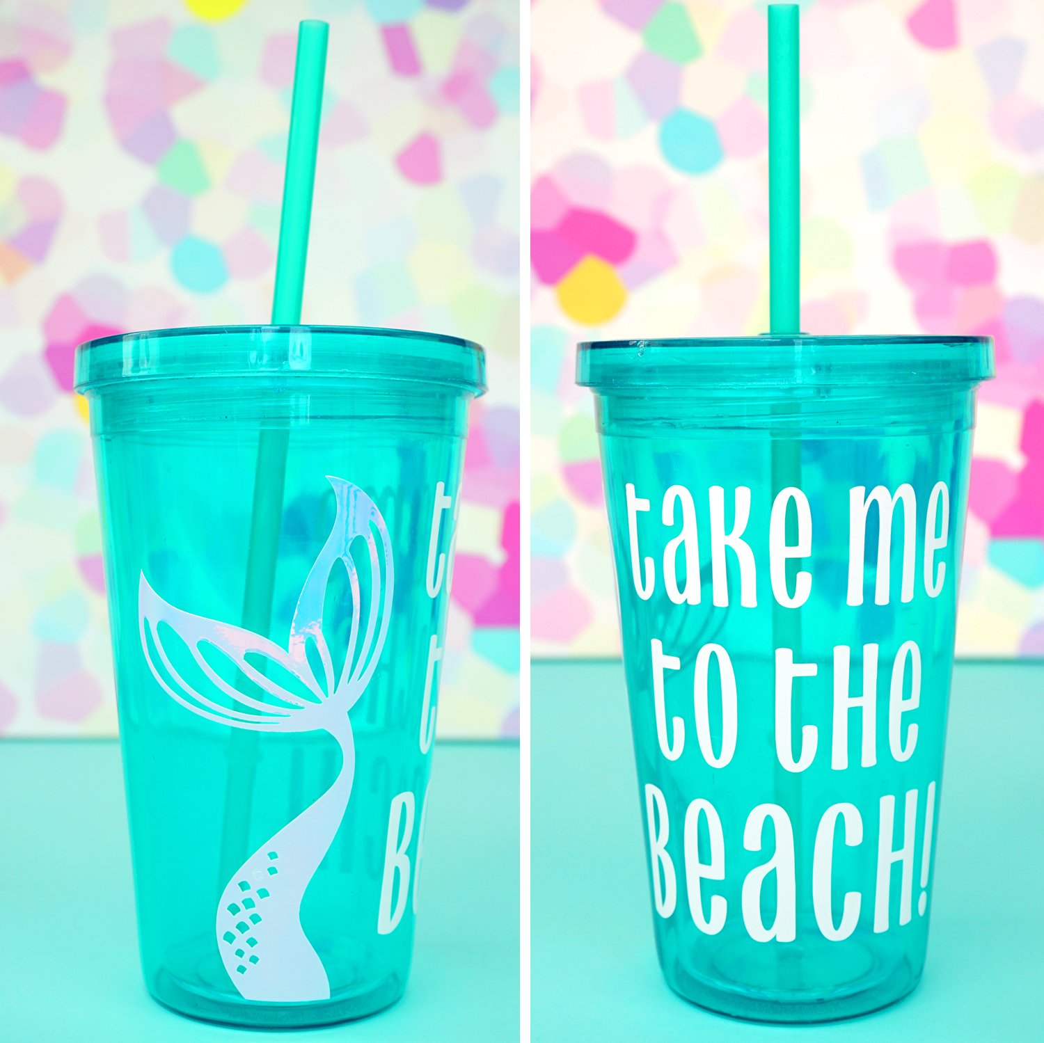 take me to the beach mermaid svg file on tumbler