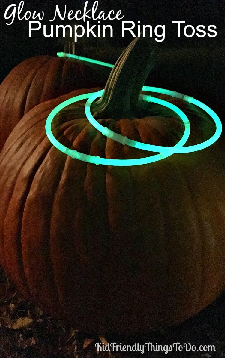 glow in the dark pumpkin ring toss 
