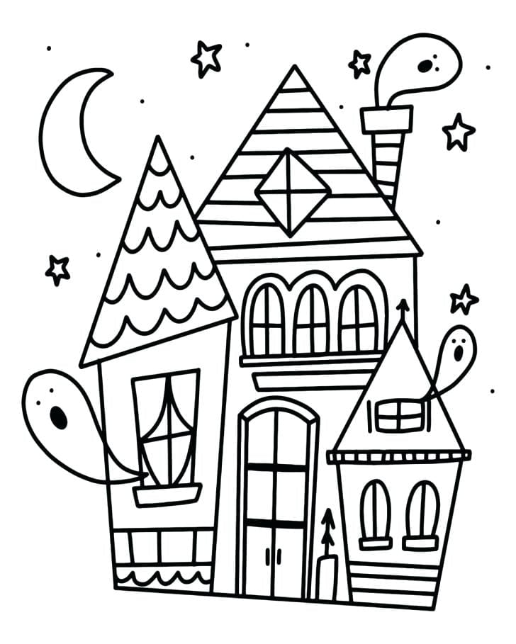 FREE Halloween Coloring Pages for Adults & Kids - Happiness is Homemade