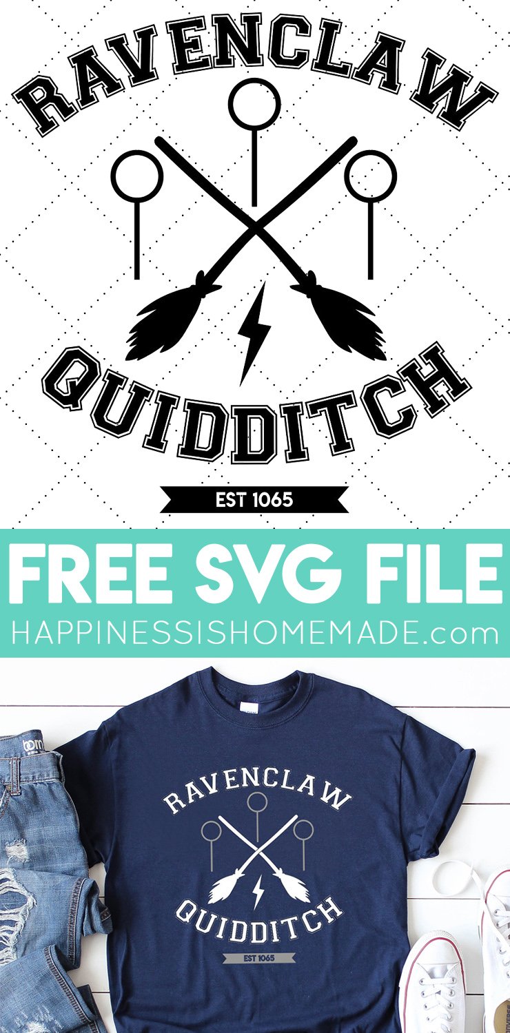 Download Ravenclaw Quidditch Shirt + FREE SVG File - Happiness is ...