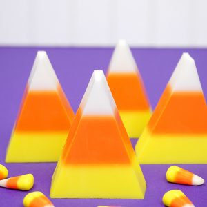 diy candy corn soap with candy corns