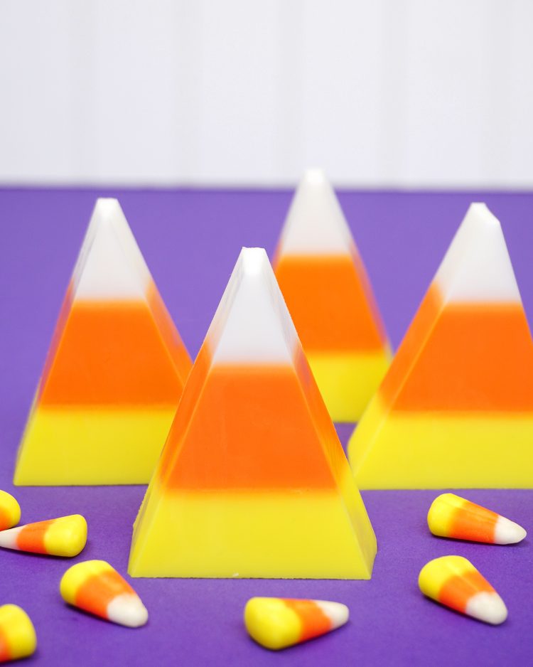 diy candy corn soap with candy corns