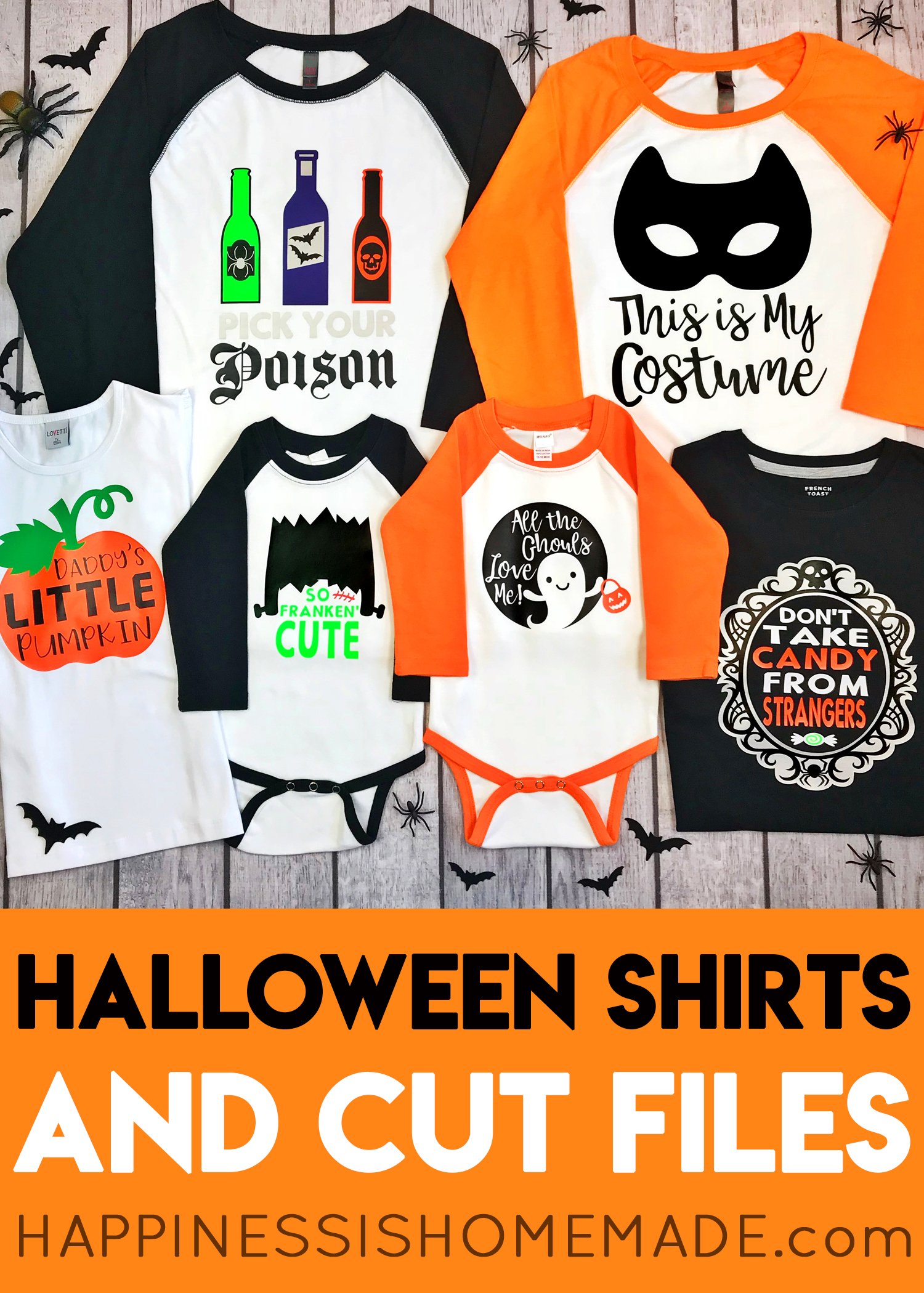 halloween shirts and cut files