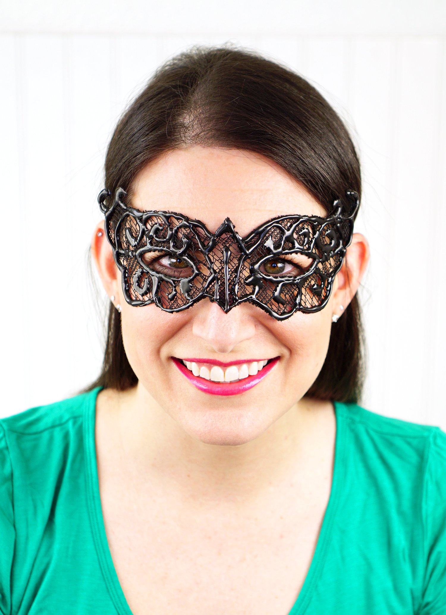 DIY masquerade mask worn by heidi from happiness is homemade
