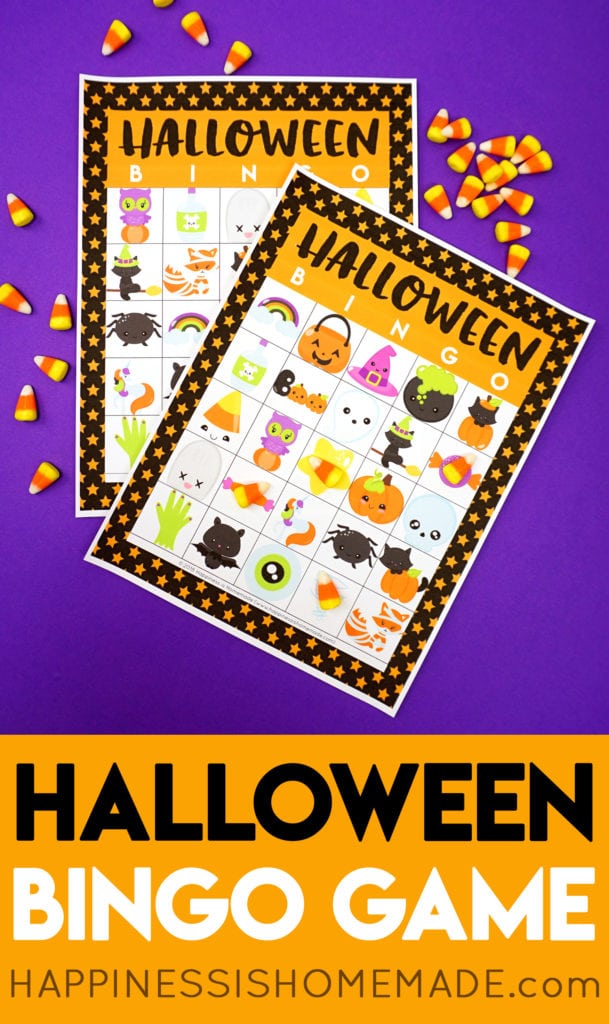 free printable halloween bingo game cards