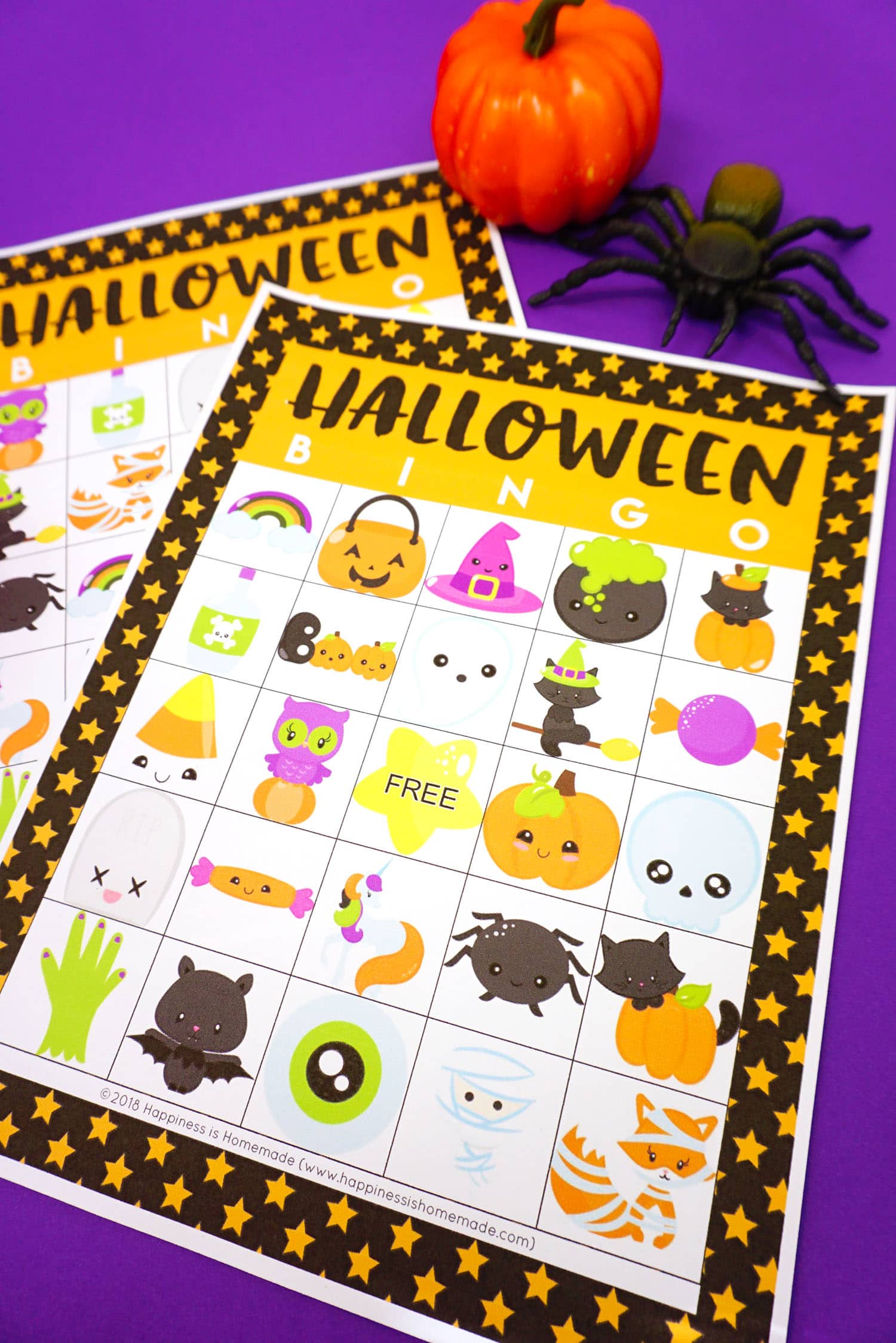 printable halloween bingo game