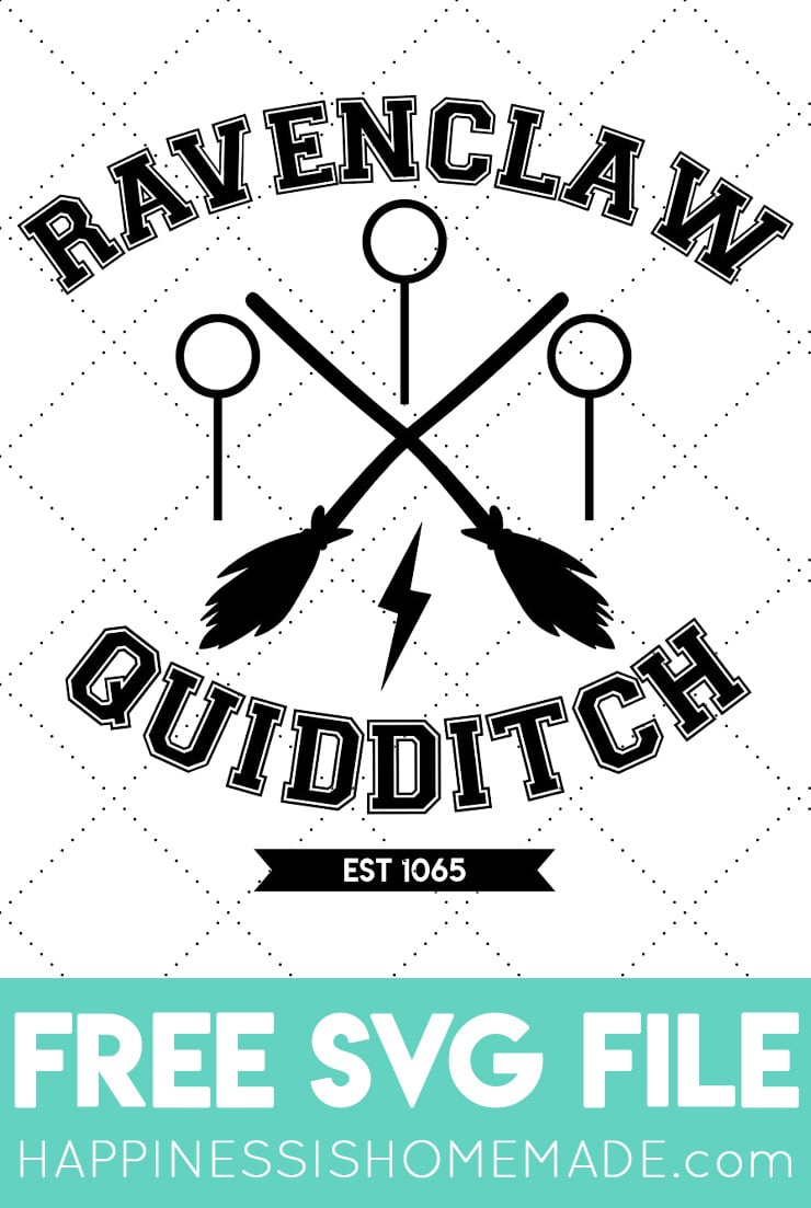 Ravenclaw Quidditch Shirt + FREE SVG File - Happiness is Homemade