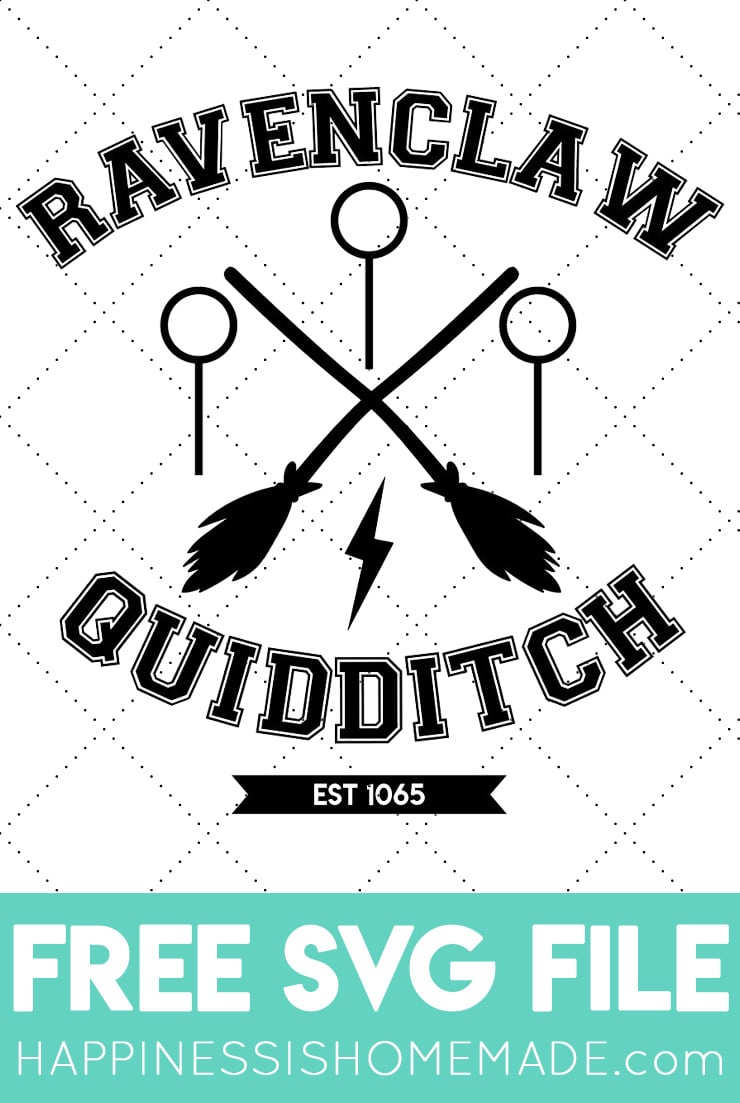 Download Ravenclaw Quidditch Shirt + FREE SVG File - Happiness is ...