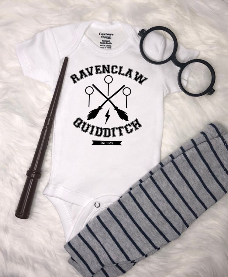 harry potter themed shirt and decorations