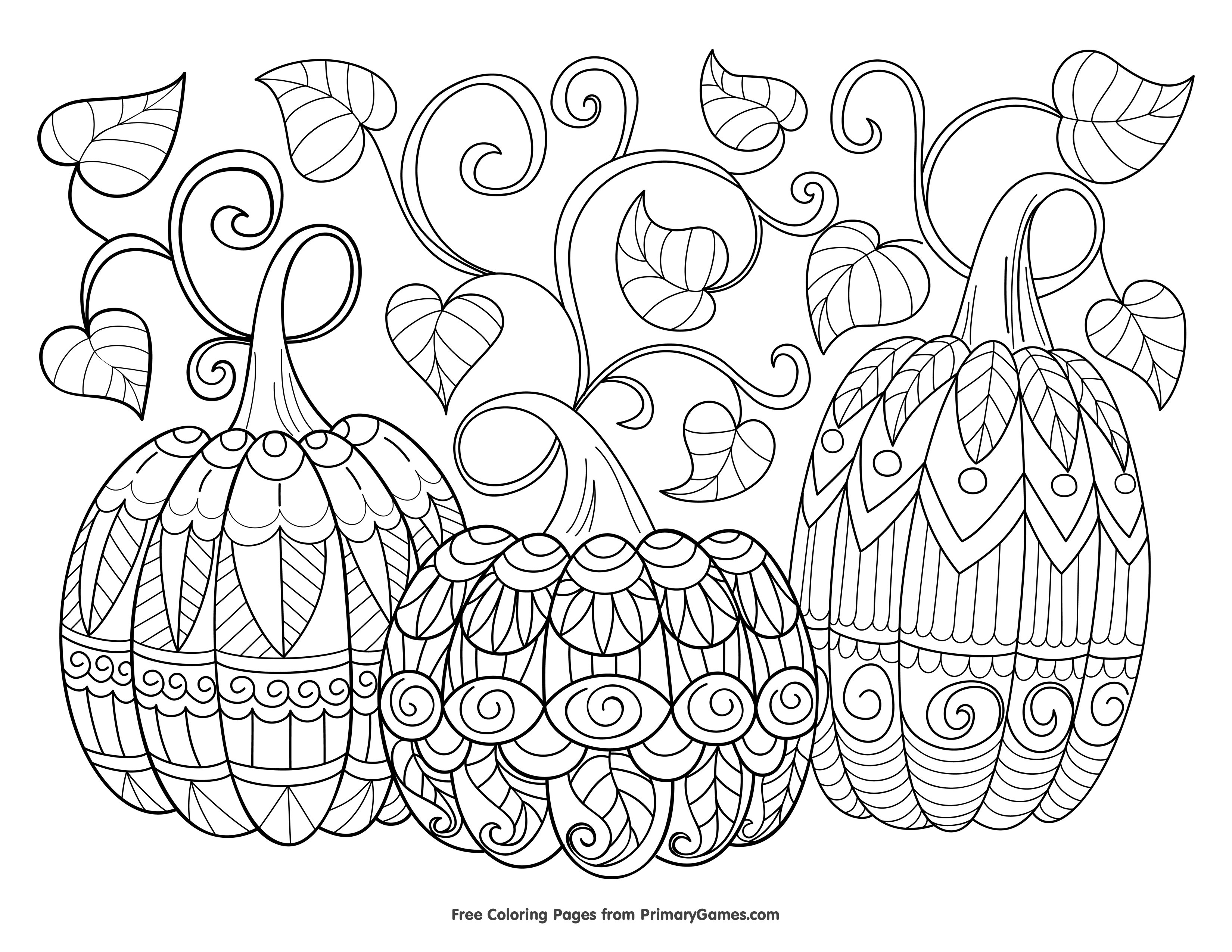 Pumpkin Adult Coloring Pages Coloring Pages