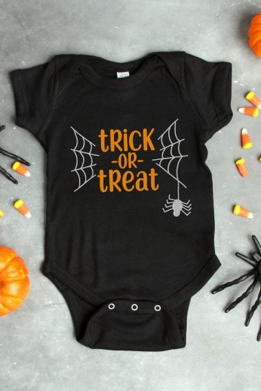 trick or treat halloween onesie