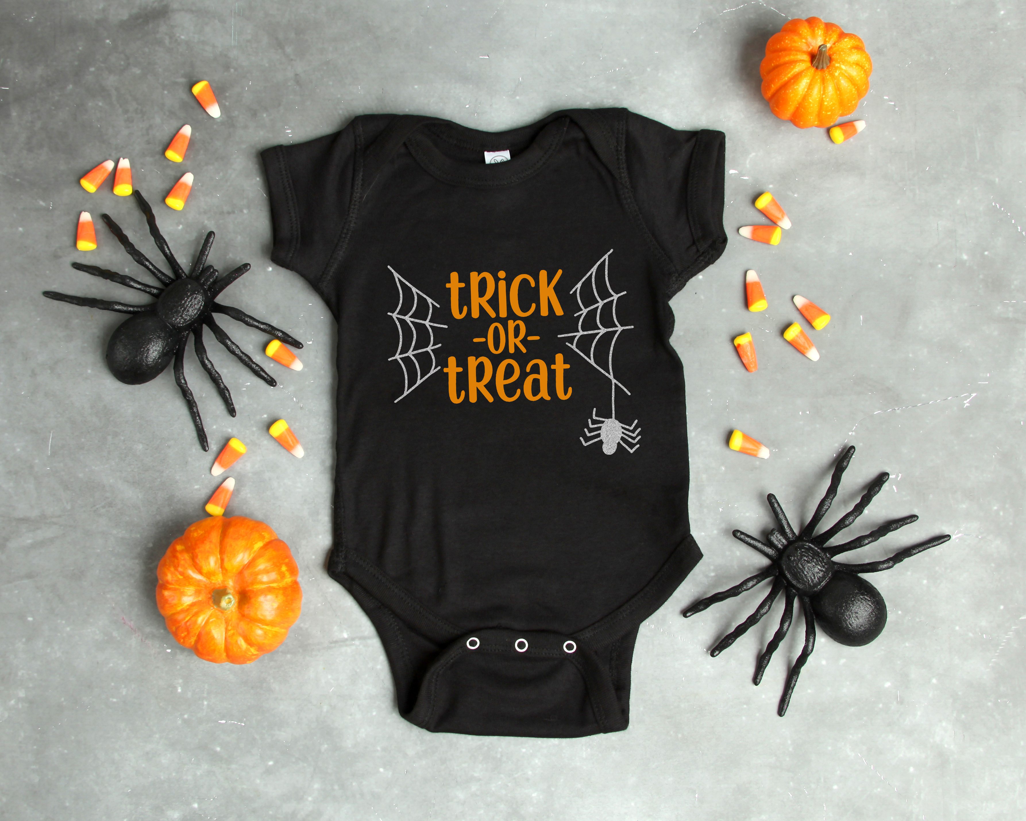 trick or treat halloween onesie