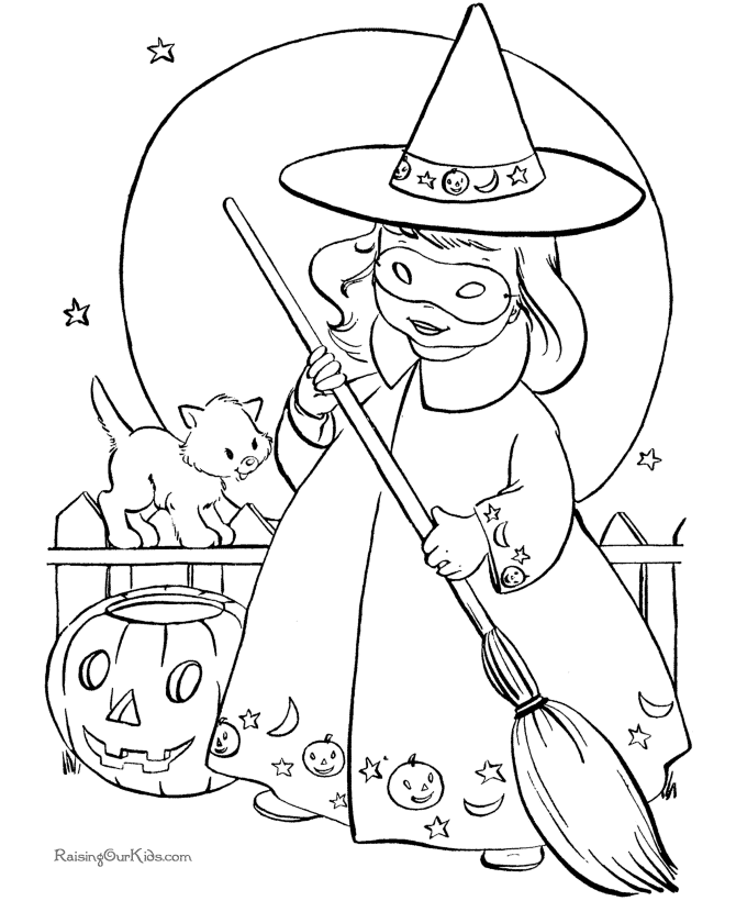 FREE Halloween Coloring Pages for Adults & Kids - Happiness is Homemade