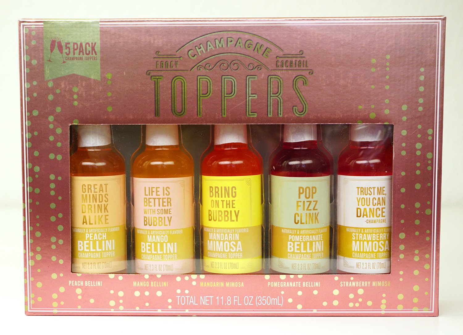 champagne cocktail toppers in box