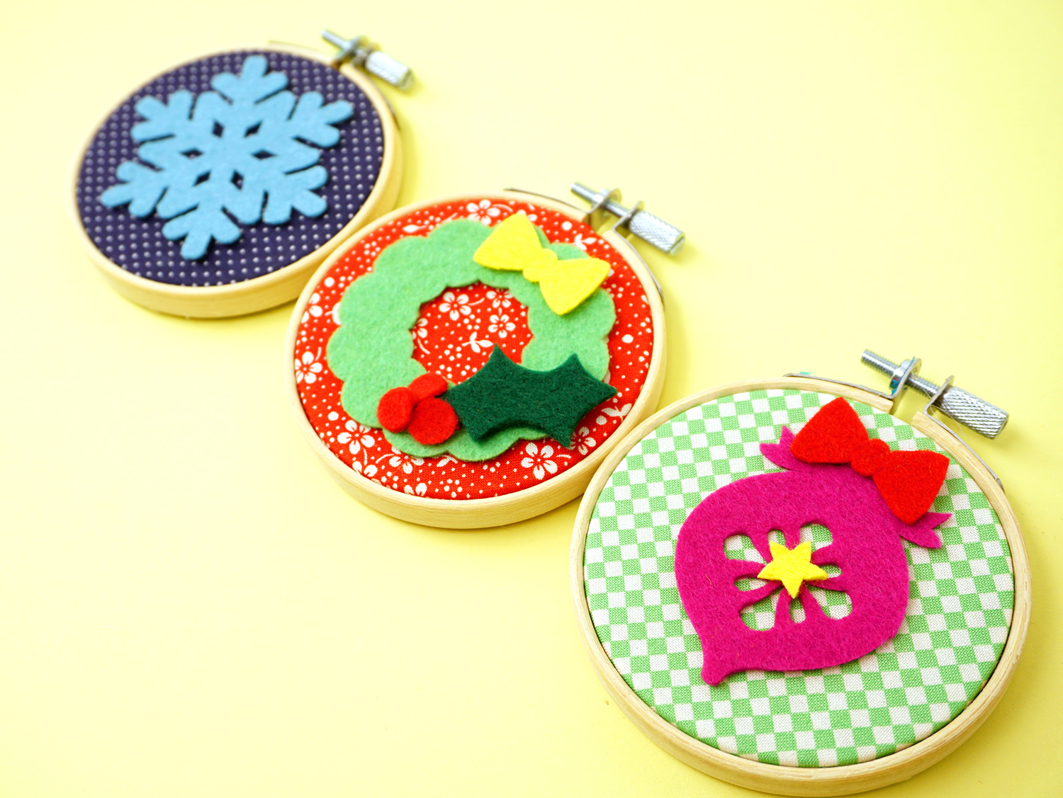 christmas hoops diy crafts