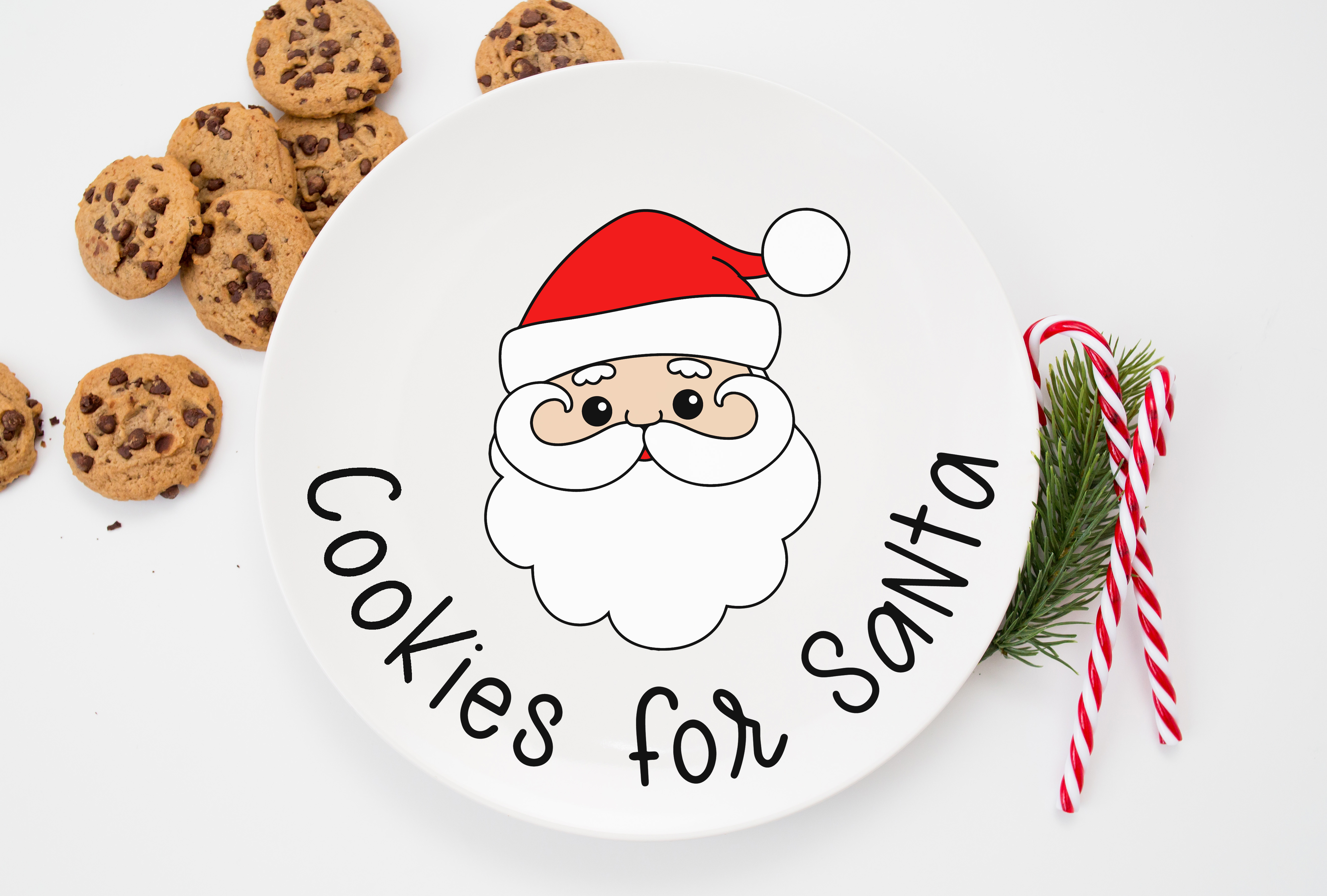 cookies for santa diy santa cookie plate