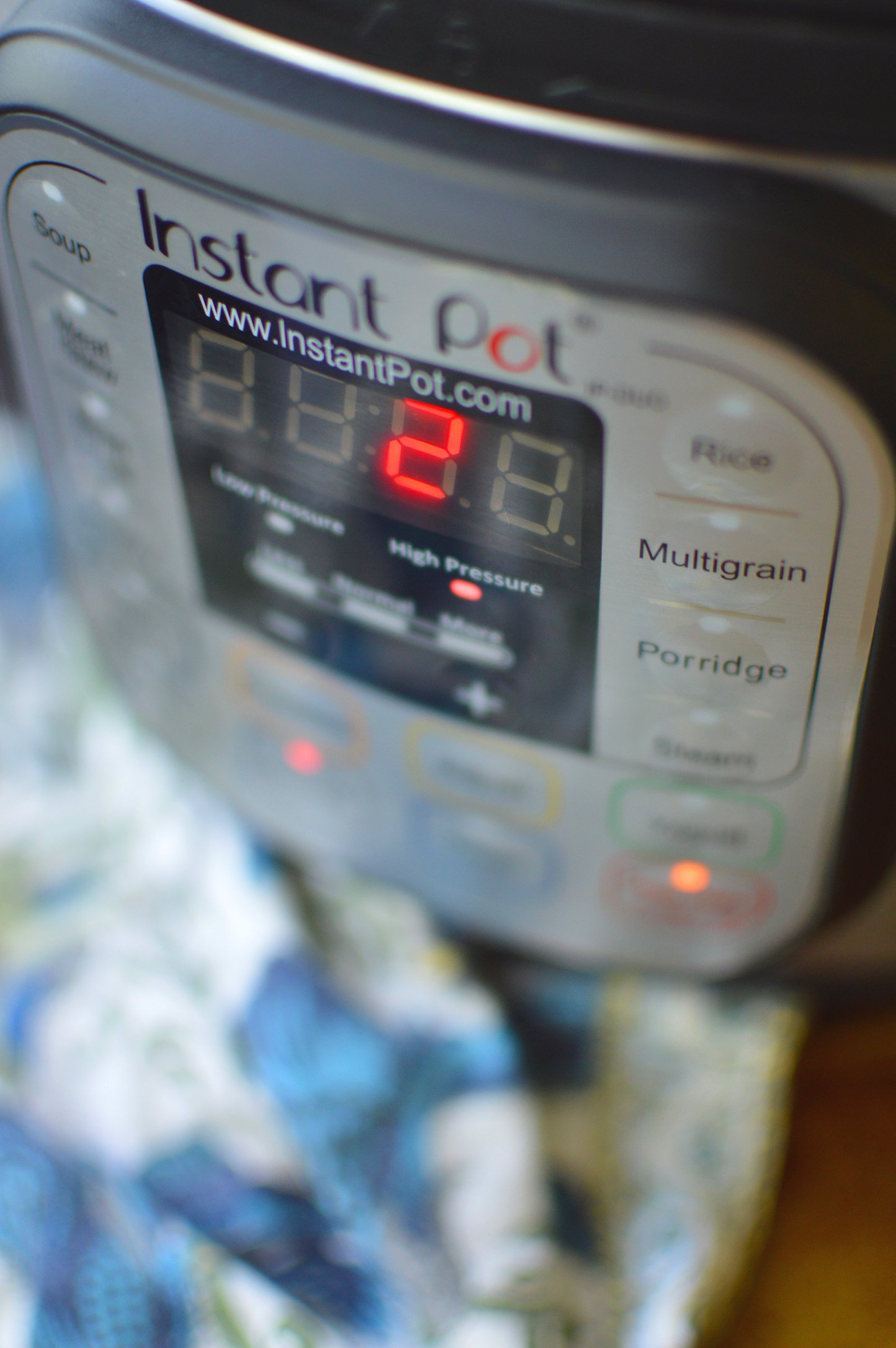 Cooking Instant Pot Quinoa - Countdown Timer