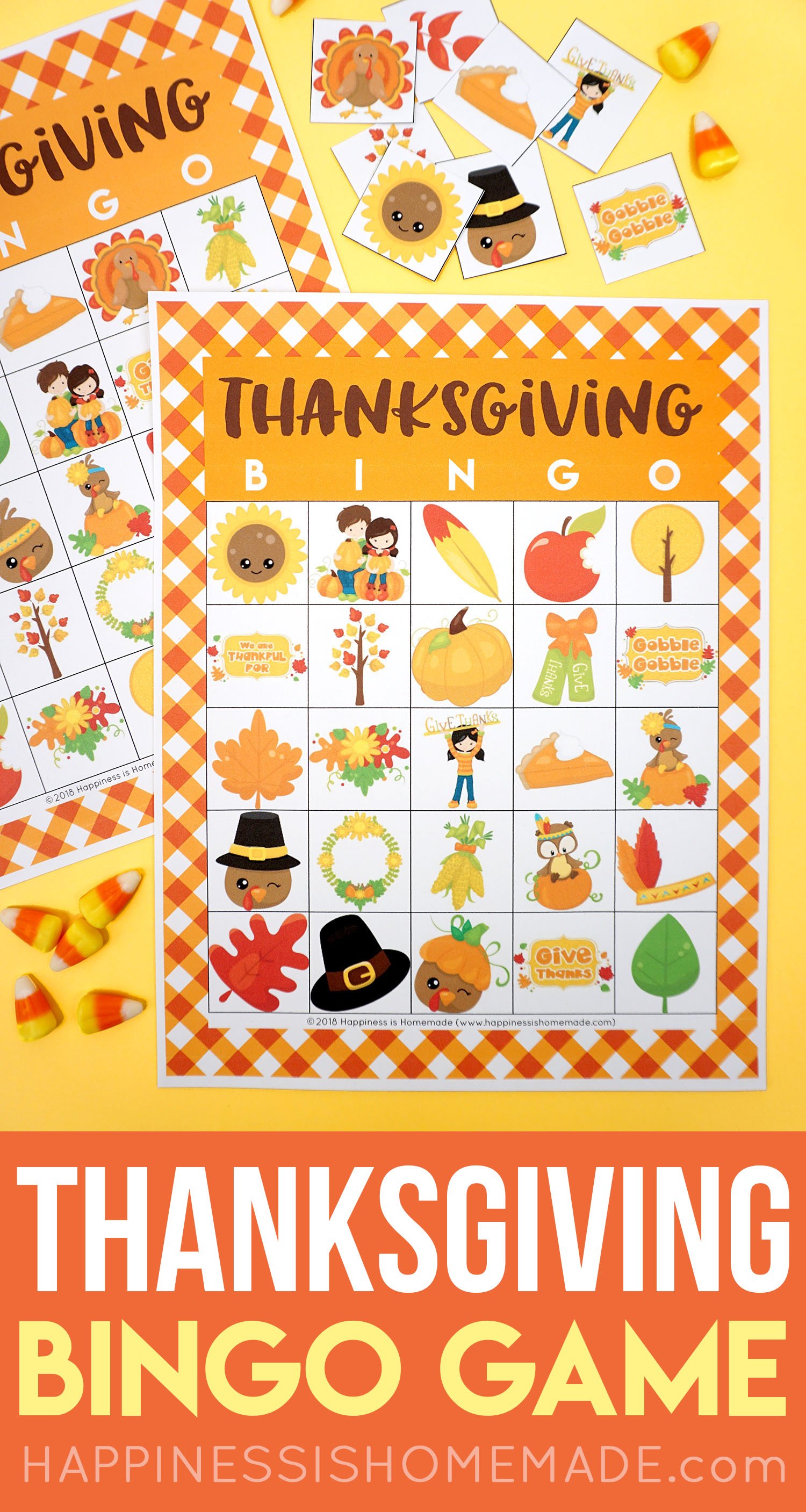 printable thanksgiving bingo game for kids and adults