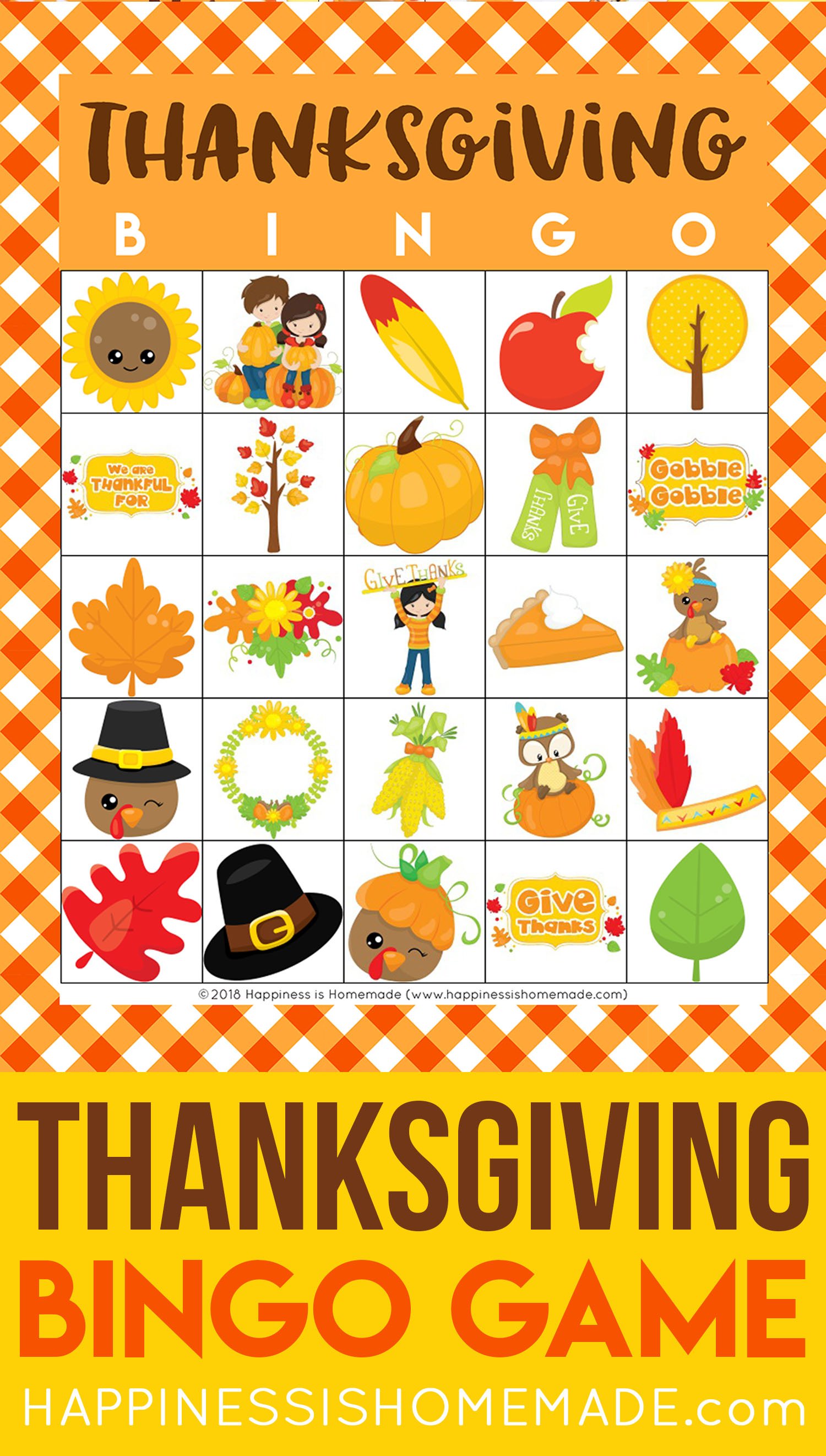 Thanksgiving Bingo For Kids 7