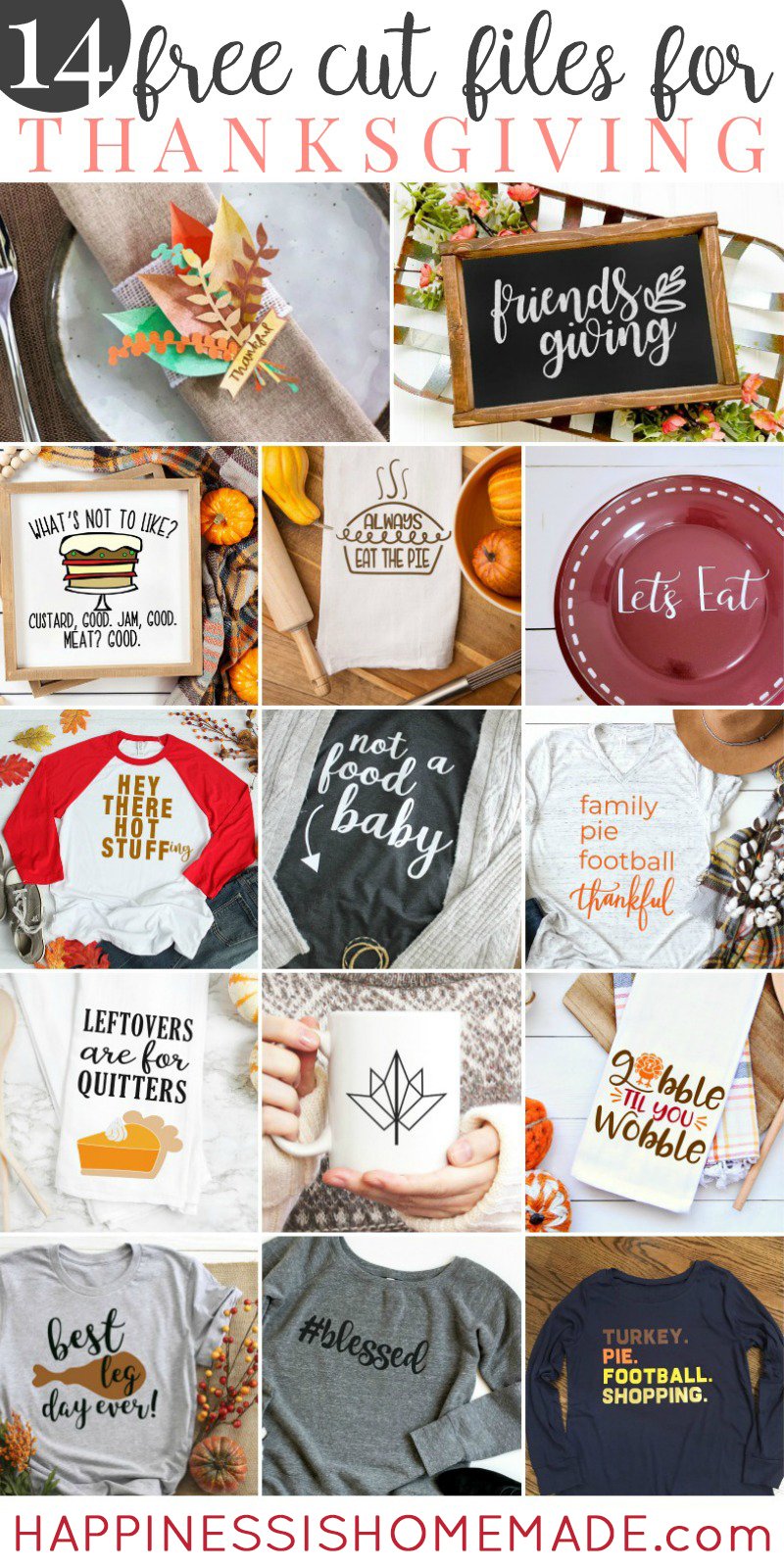 thanksgiving svg file craft collection