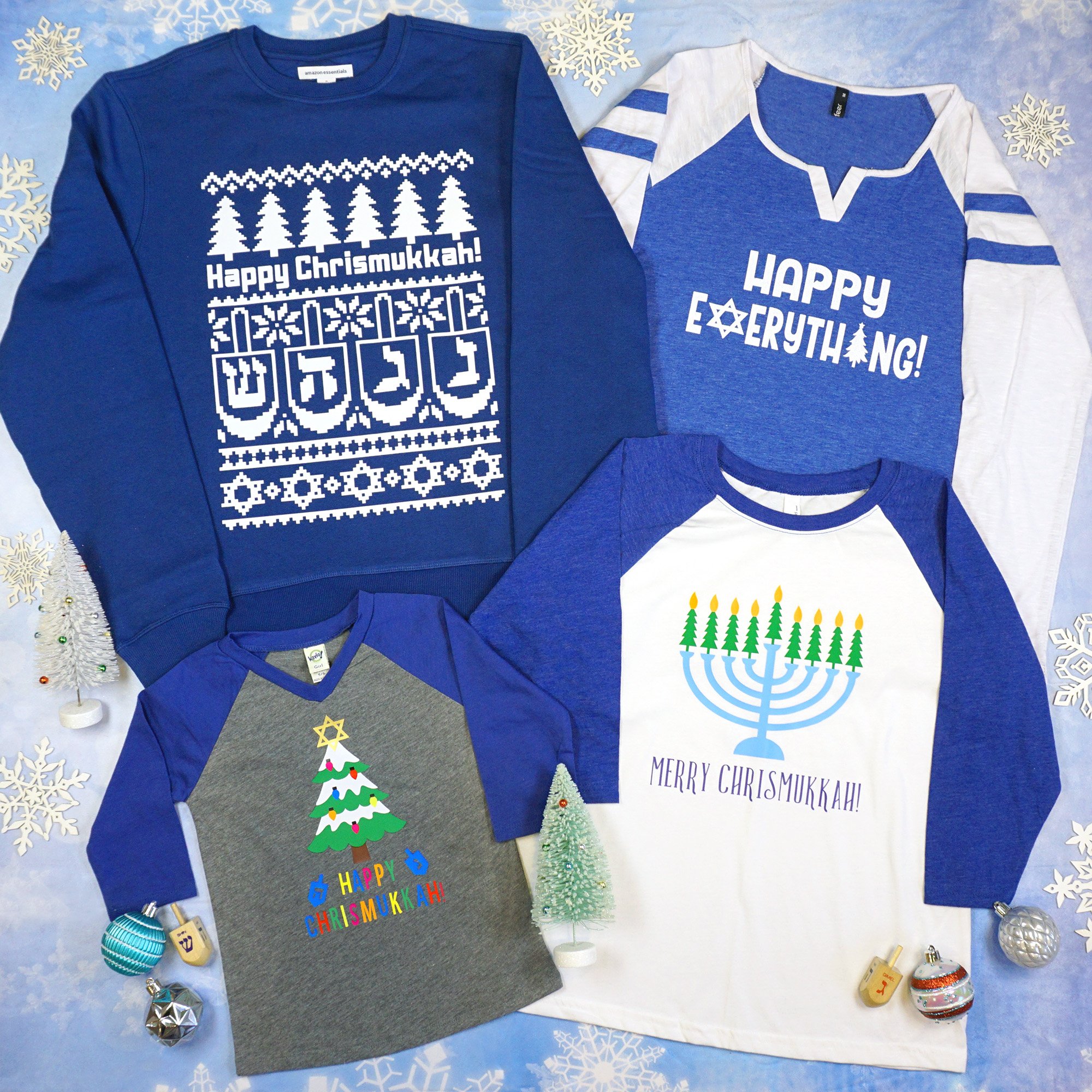 DIY Chrismukkah Shirts with Cricut