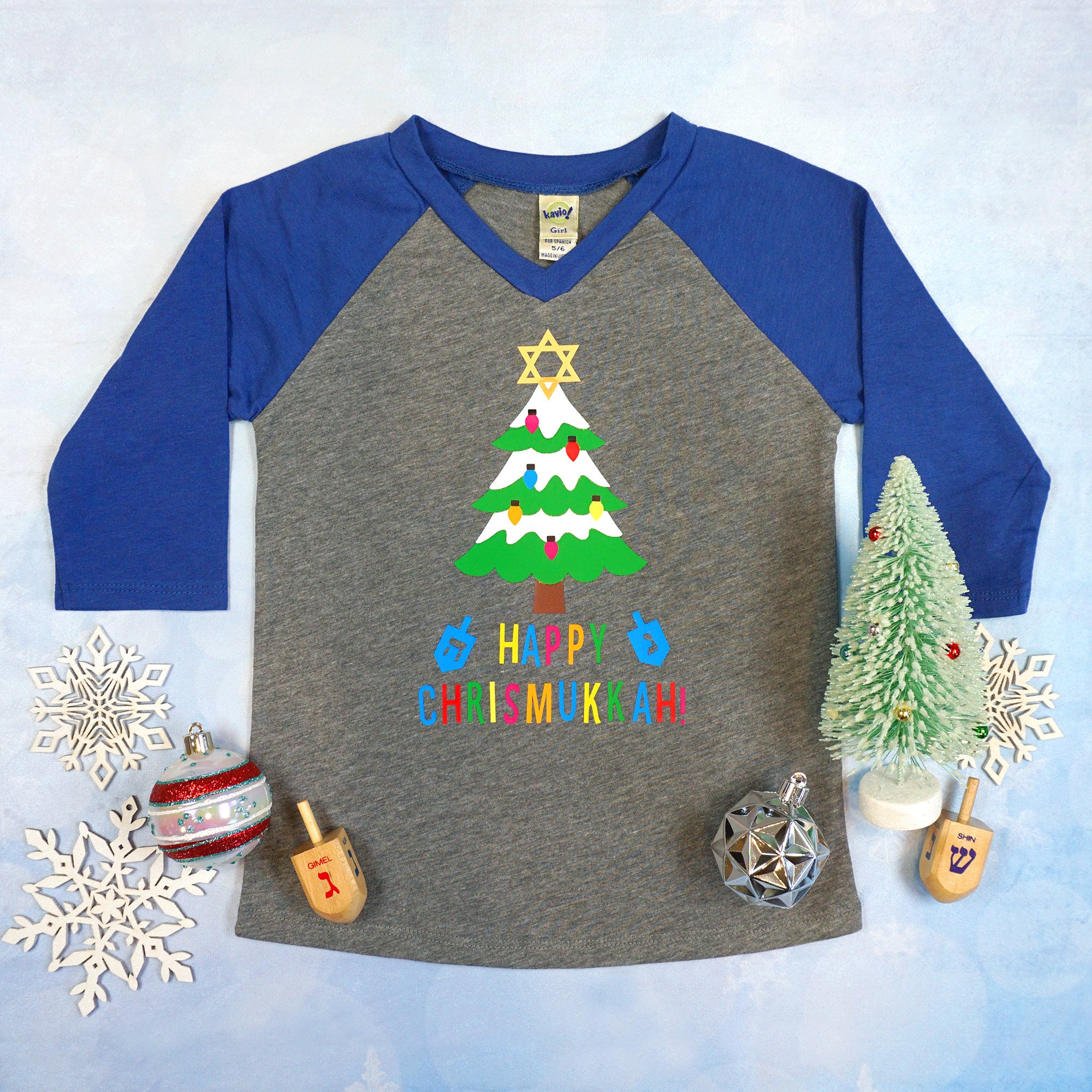 happy chrismukkah christmas tree shirt