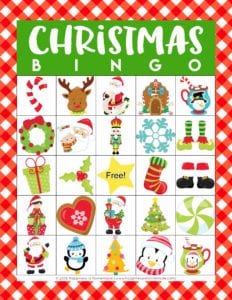 Printable Christmas Bingo Game Cards - Happiness is Homemade