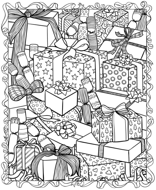 Image result for adult coloring christmas