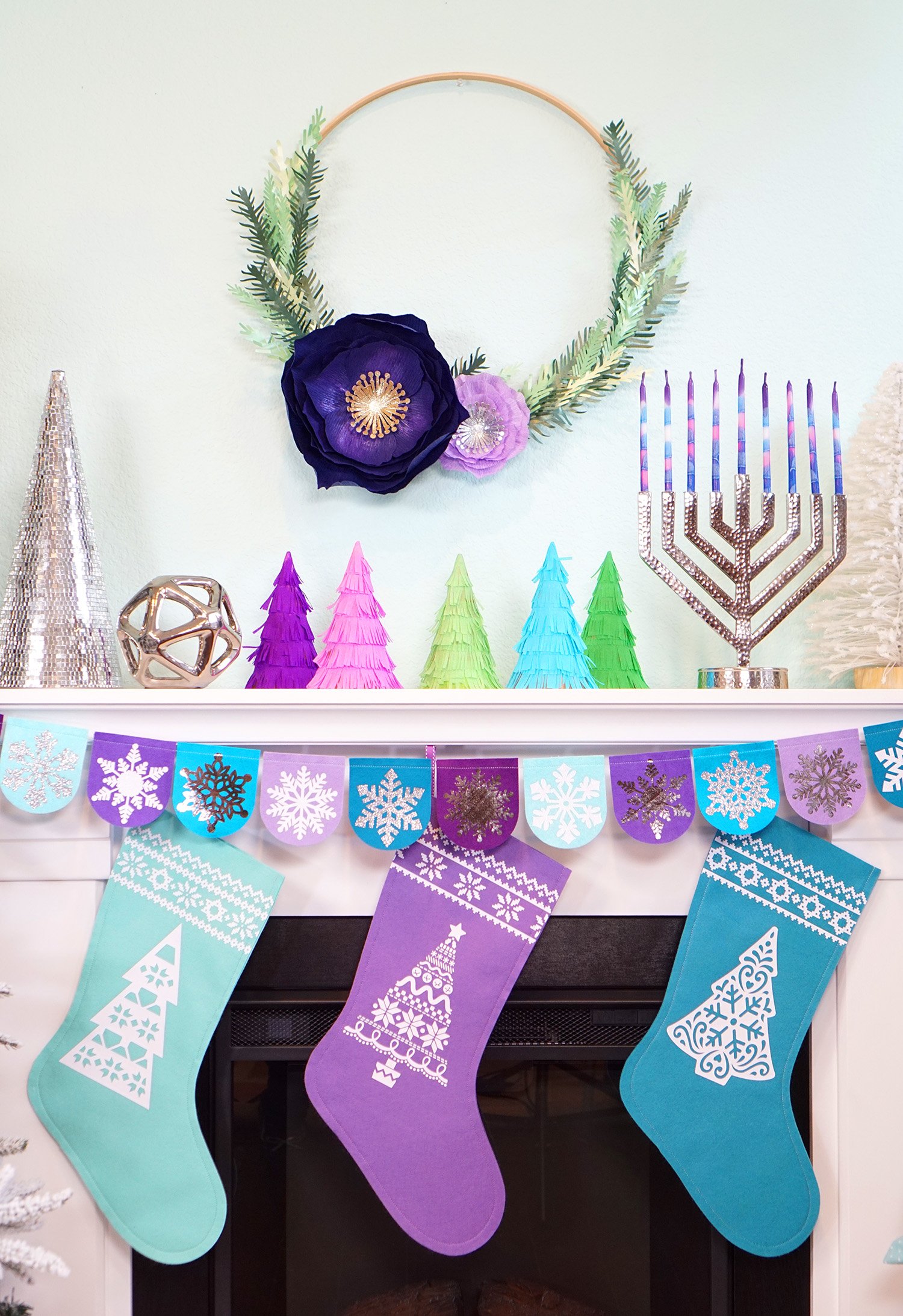 Chrismukkah Holiday Crafts with Cricut Maker