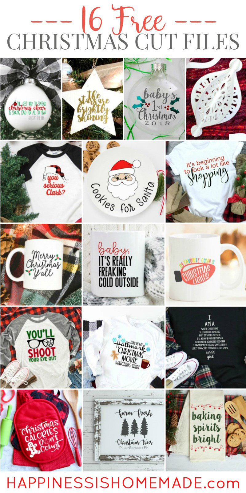 free christmas svg craft collection