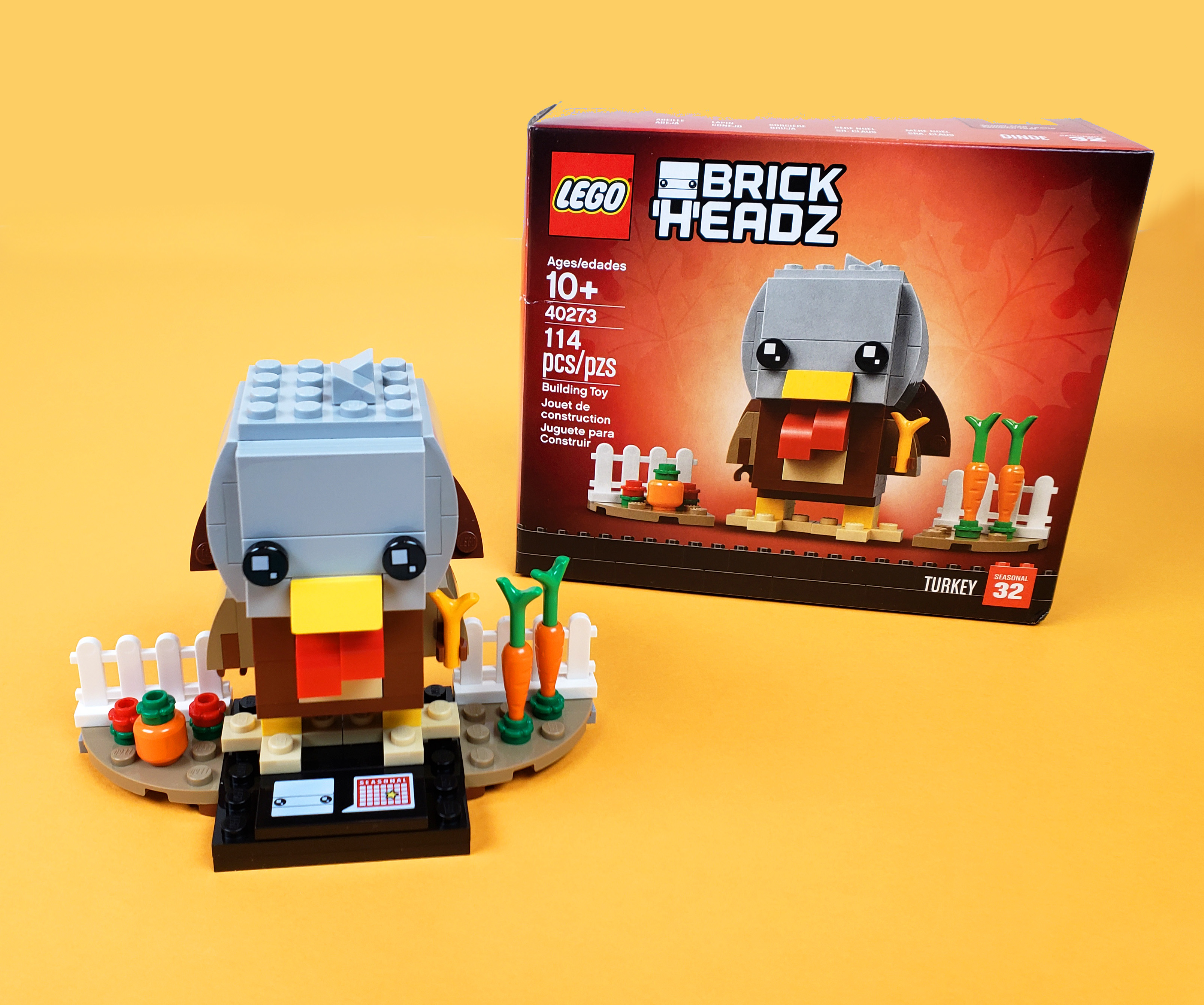 LEGO Brickheads turkey assembled