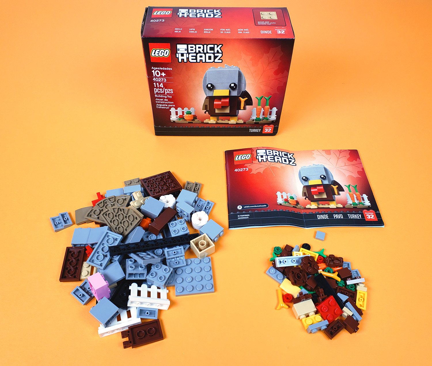 lego brickheadz pieces and box
