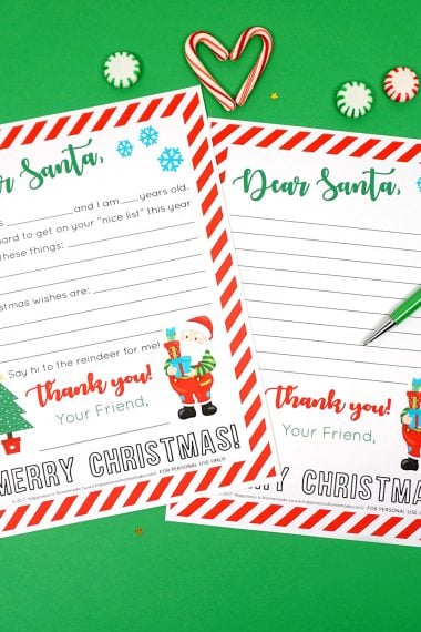 printable letters to santa