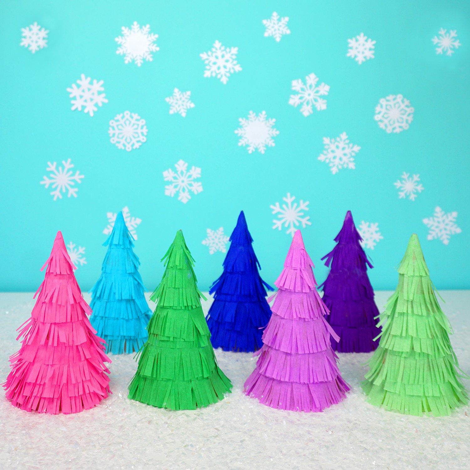 treat filled christmas trees 