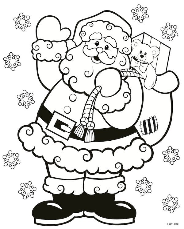  Free Holiday Printable Coloring Pages   3