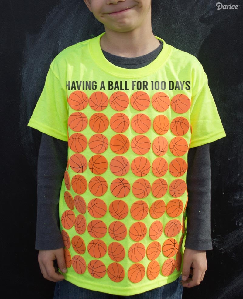 having a ball for 100 days basketball shirt