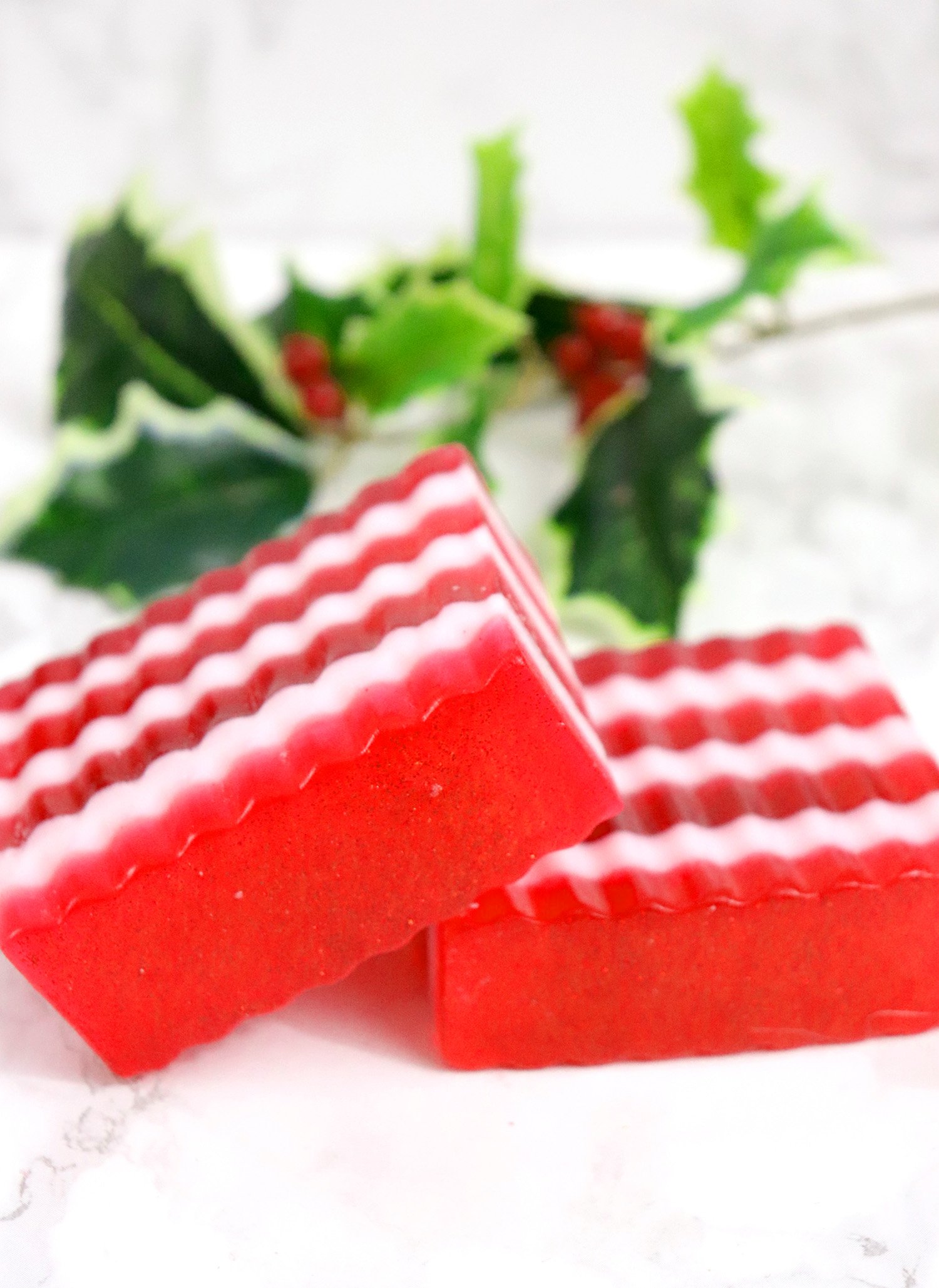 candy cane peppermint soap diy christmas gift