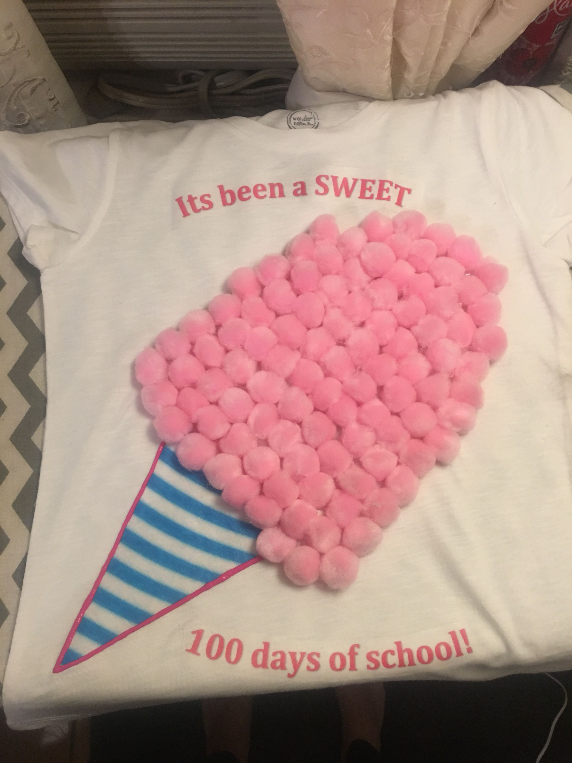 cotton candy 100 days of school shirt