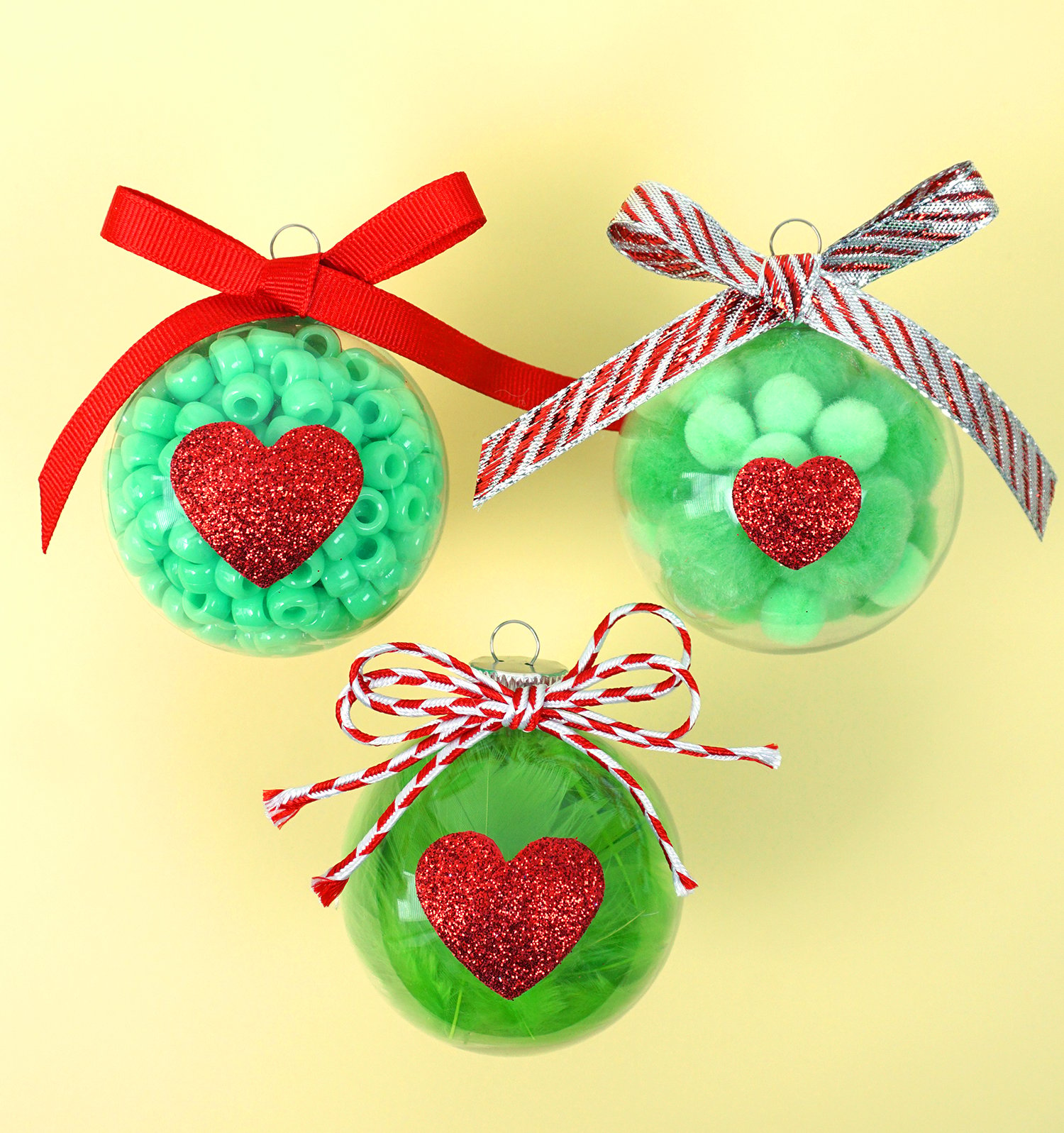 Christmas Kids Craft: Grinch Ornaments - Happiness is Homemade