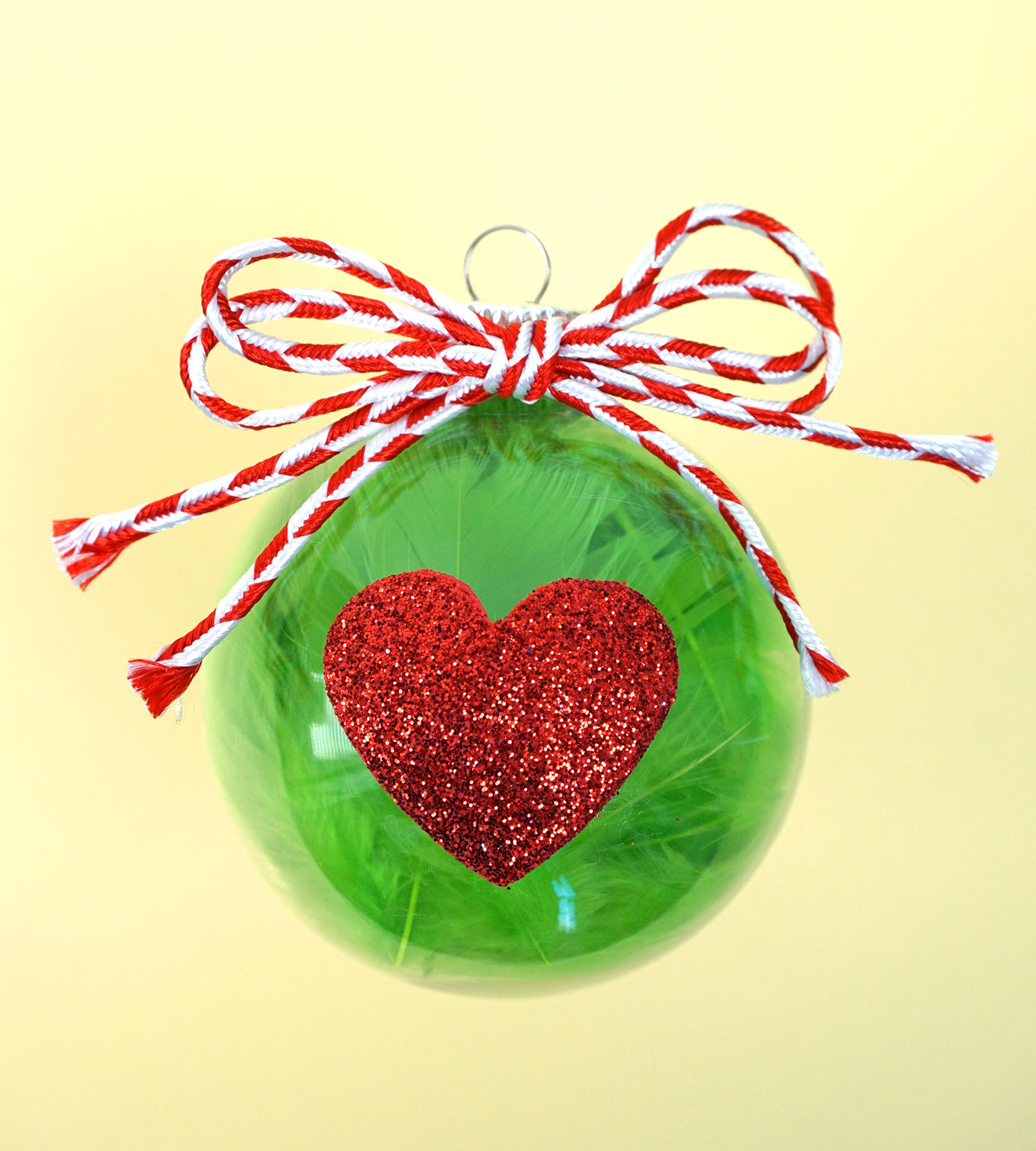 Red Heart With Saying Ornaments, 4 Assorted