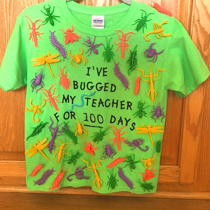 ive bugged my teacher for 100 days bug shirts