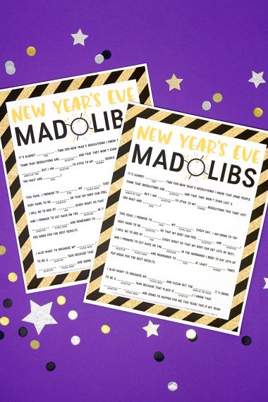 mad libs new years eve printable