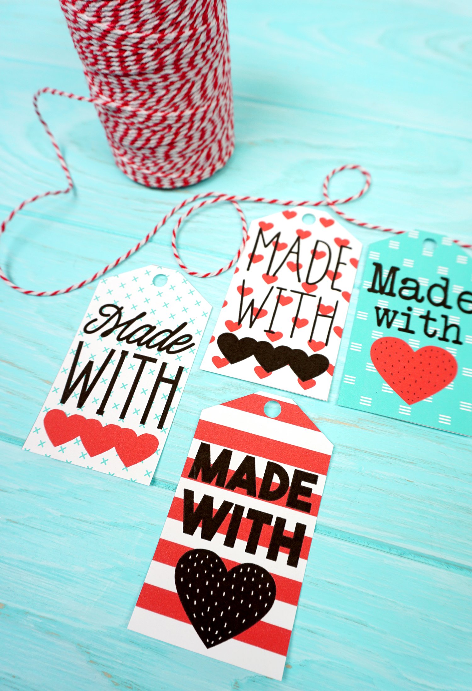 Made with Love Printable Tags for Homemade Gifts