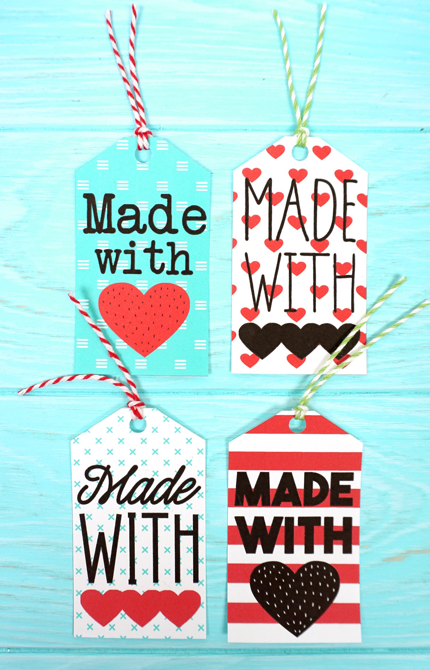 Funny Made with Love, Homemade Gift Tags