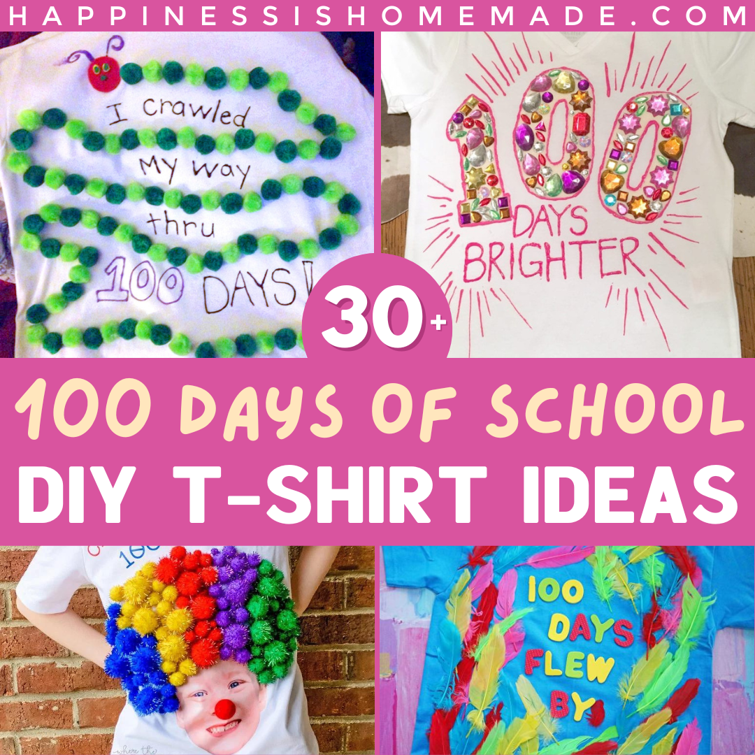 30+ 100 days of school diy t-shirt ideas