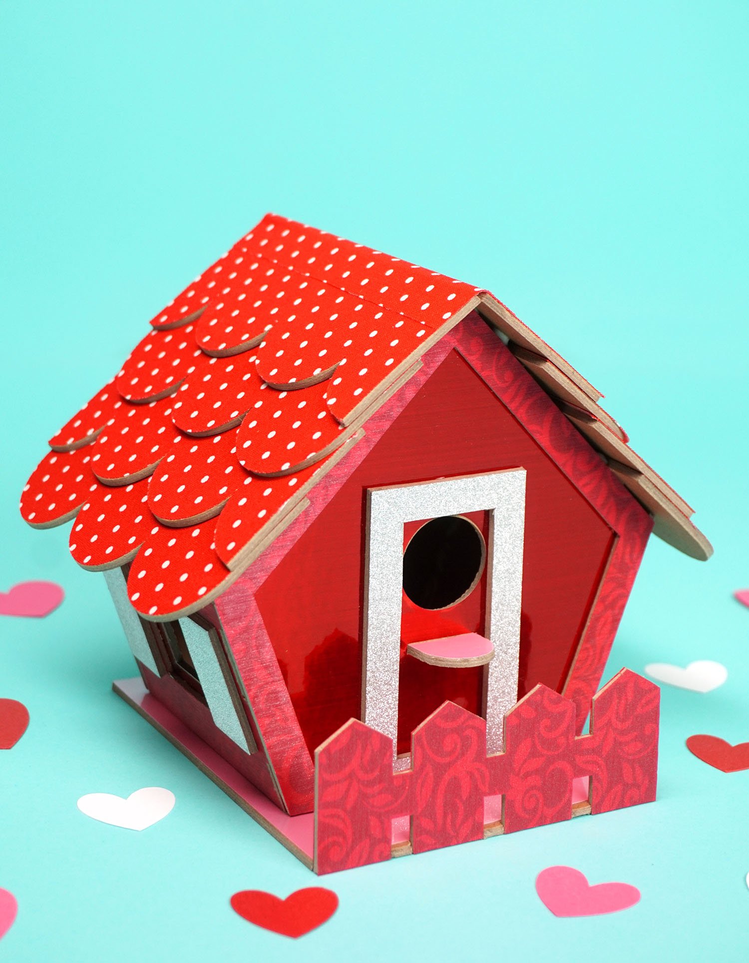 diy valentines day bird house card box for kids